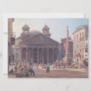 Pantheon und Piazza della Rotonda in Rom, Italien Karte