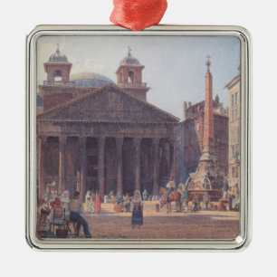 Pantheon und Piazza della Rotonda in Rom, Italien Ornament Aus Metall