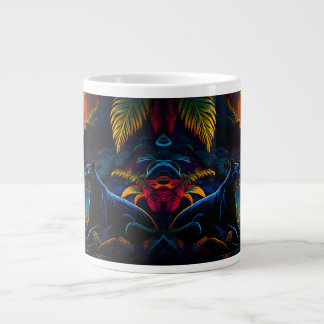 Panther an einem Wasserfall Jumbo-Tasse