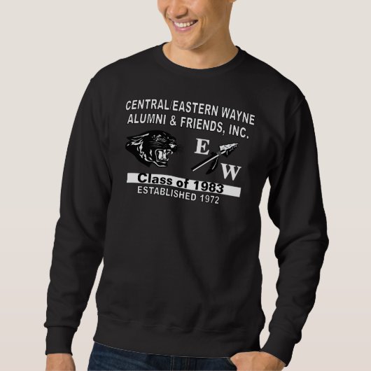 Panther and EW Black Sweatshirt (Vorderseite)