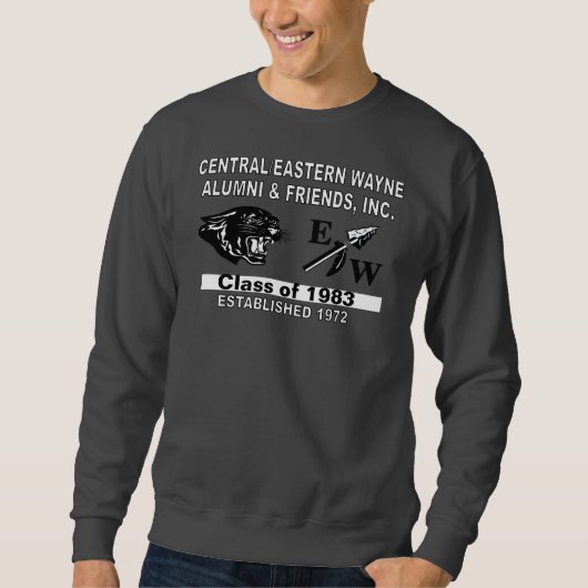 Panther and EW Dark Gray Sweatshirt (Vorderseite)