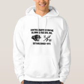 Panther and EW White Hooded Sweatshirt (Vorderseite)