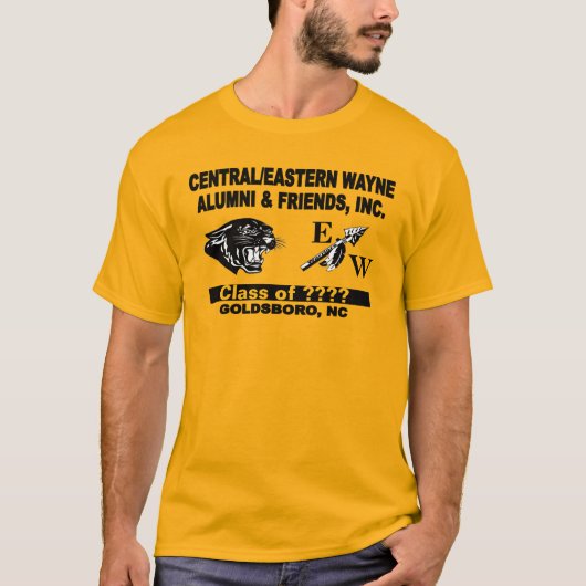 Panther and Trending EW Gold T - Shirt (Vorderseite)