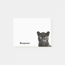 Panther Animal Portrait Cooler Personalisierter Na Post-it Klebezettel