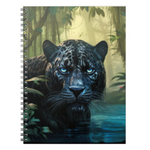 Panther Animal Wildlife Wilderness Kunst und Kultu Notizblock
