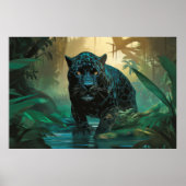 Panther Animal Wildlife Wilderness Kunst und Kultu Poster (Vorne)