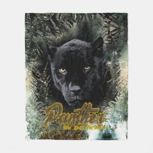 "Panther auf dem Prowl " Fleecedecke