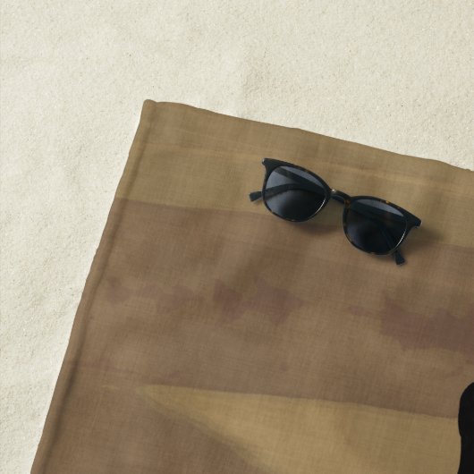 Panther Beach Handtuch (Beispiel)