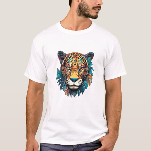 Panther Beast Animal World Wildlife Beauty Zeichne T-Shirt (Vorderseite)