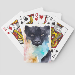 Panther Black Wild Animal Nature Spielkarten