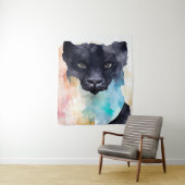 Panther Black Wild Animal Nature Wandteppich (Beispiel)