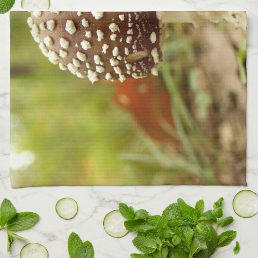 Panther Cap Pilz Teetuch Geschirrtuch (Gefaltet)