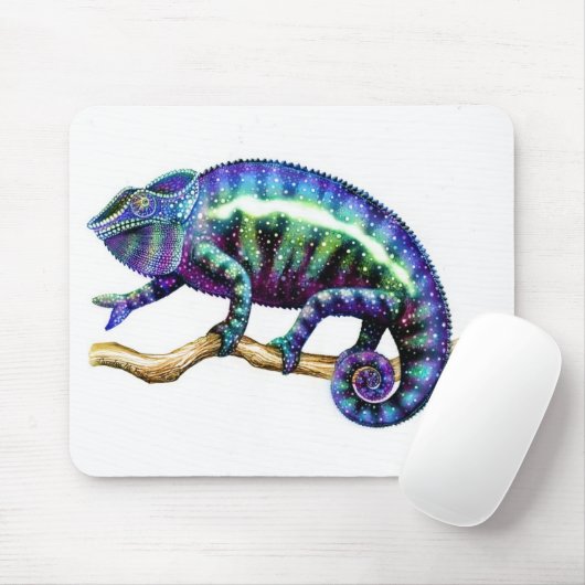 Panther-Chamäleon, das seine wahren Farben zeigt Mousepad (Mit Mouse)
