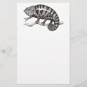 Panther-Chamäleon-Studien-Briefpapier Briefpapier
