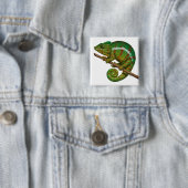 Panther Chameleon Digitales Gemälde Button (Beispiel)