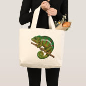 Panther Chameleon Digitales Gemälde Jumbo Stoffbeutel (Vorderseite (Produkt))