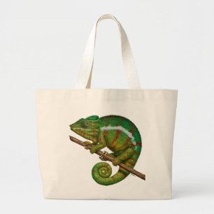 Panther Chameleon Digitales Gemälde Jumbo Stoffbeutel