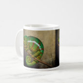 Panther Chameleon Digitales Gemälde Kaffeetasse (Vorderseite Links)