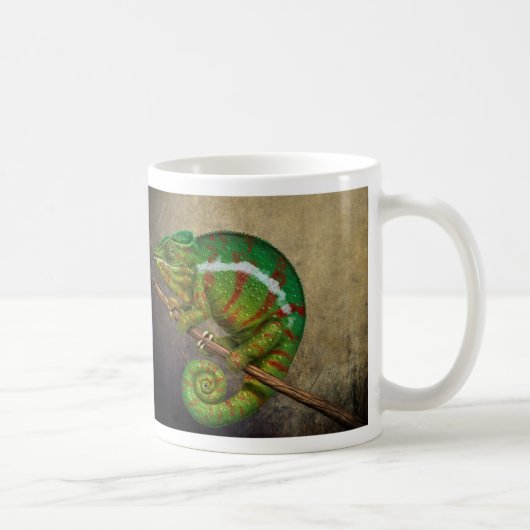 Panther Chameleon Digitales Gemälde Kaffeetasse (Rechts)