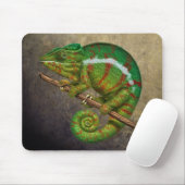 Panther Chameleon Digitales Gemälde Mousepad (Mit Mouse)