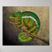 Panther Chameleon Digitales Gemälde Poster (Vorne)