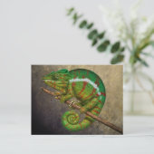 Panther Chameleon Digitales Gemälde Postkarte (Stehend Vorderseite)