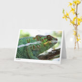 Panther chameleon Gift Card Karte (Gelbe Blume)