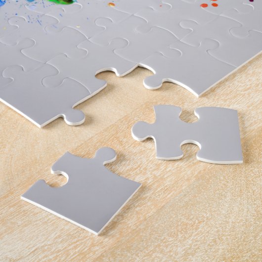 Panther Chameleon Watercolor Jigsaw Puzzle (Seite)