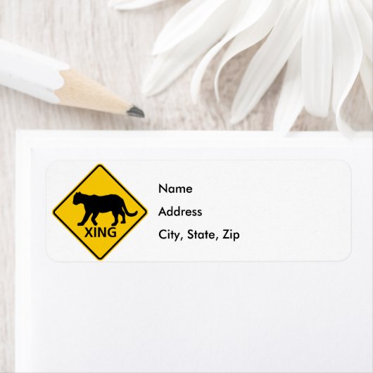 Panther Crossing Highway-Zeichen (Insitu)