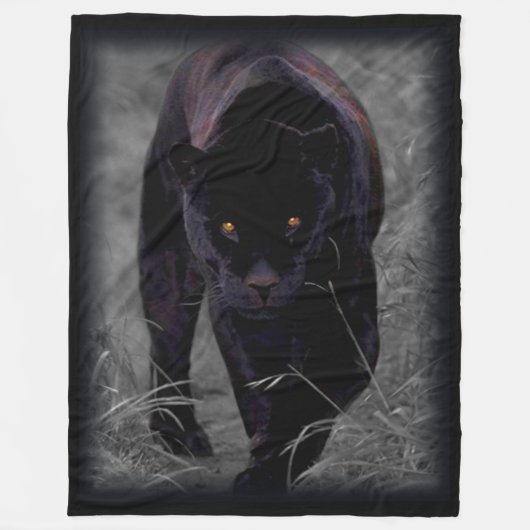 Panther-Decke Fleecedecke (Vorderseite)