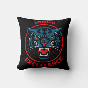 Panther Driving Excellence Holzschild Kissen