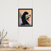 Panther & Flying Peacocks Art Deco Print-16x20 Poster (Küche)