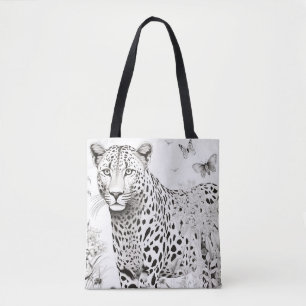Panther Friedlich Nature Prairie Sketch Zeichnend  Tasche