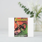Panther gegen Dinosaurier Postkarte (Stehend Vorderseite)