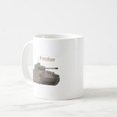 Panther German WW2 Battle Tank Kaffeetasse (Vorderseite Links)