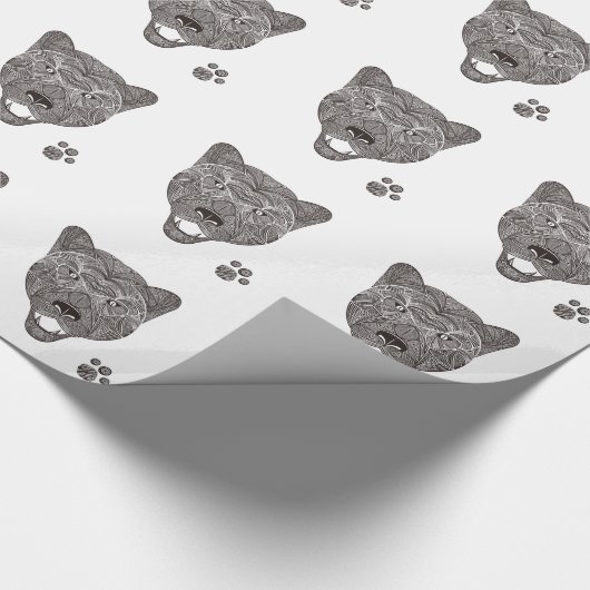 Panther Geschenkpapier (Ecke)