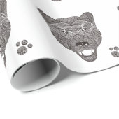 Panther Geschenkpapier (Rolleneckpunkt)