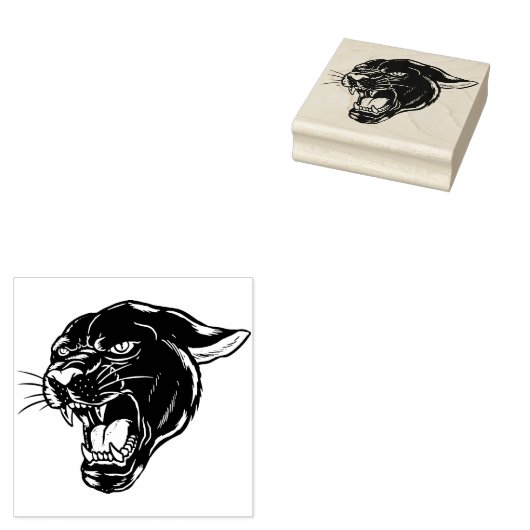 Panther Gummistempel (Stempel)