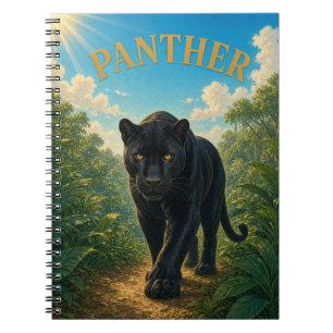 Panther Jungle Trail Wasserfarbe GeoSaga Notizblock