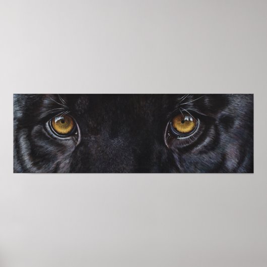 Panther-Leopardenaugen Poster (Vorne)