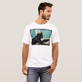 Panther mit Piercing Augen T-Shirt (Vorne ganz)