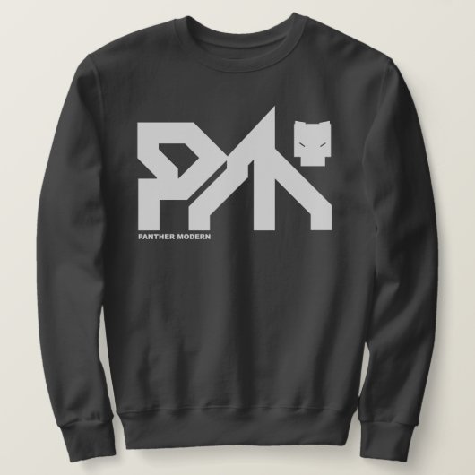 PANTHER MODERN: D4RK GR3Y SYB3R P|_|NK SWEATSHIRT (Design vorne)
