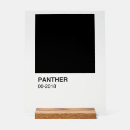 Panther Movie Black - Clear Background Acrylschild