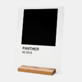 Panther Movie Black - Clear Background Acrylschild (Winkel)