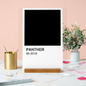 Panther Movie Black - Weißer Hintergrund Acrylschild (Hochzeit)