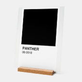 Panther Movie Black - Weißer Hintergrund Acrylschild (Winkel)