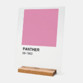 Panther Movie Pink - Kleiner Hintergrund Acrylschild (Winkel)