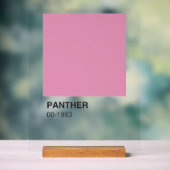 Panther Movie Pink - Kleiner Hintergrund Acrylschild (Neutral)
