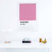 Panther Movie Pink - Weiße Grenze Poster