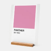 Panther Movie Pink - Weißer Hintergrund Acrylschild (Winkel)